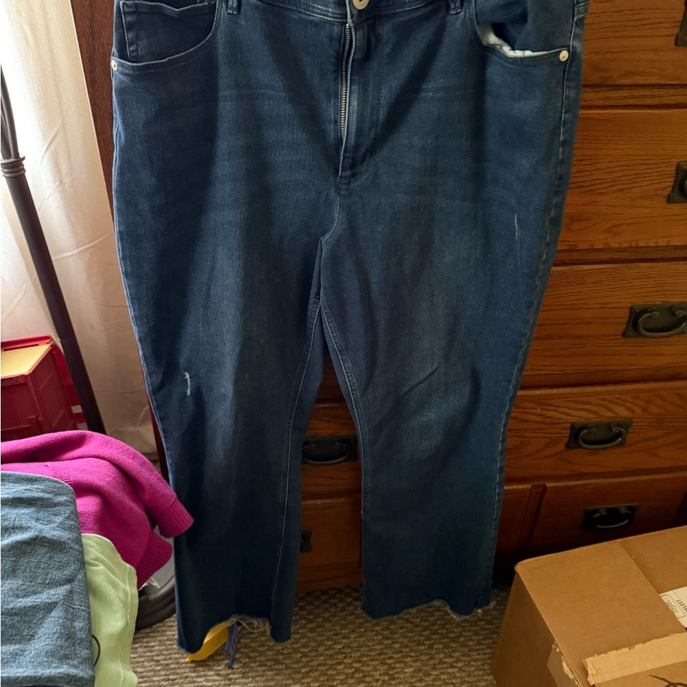 JJill plus- 16 Women's Blue Jeans Kick Flare